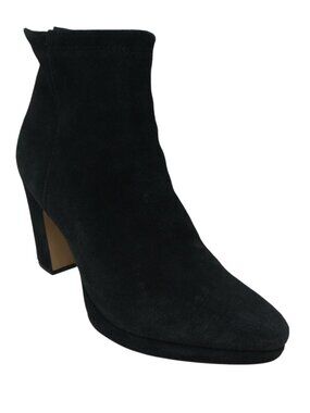 Corso Como Illeniya Black Suede Heeled Ankle Boots Womens 7